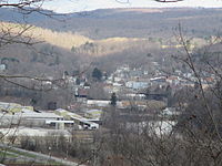 View of Curwensville looking northwest