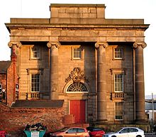 The surviving entrance building, in 2006 Curzon Street Station -Birmingham-UK.jpg