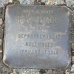 Dachau Stolperstein Wallach, Max.jpg