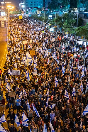 Manifestations De 2023 En Israël: Contexte, Chronologie, Notes et références