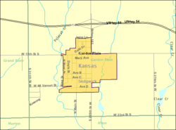 Detailed map of Garden Plain, Kansas