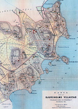 Djursholm: Historia, Stadsplanering och bebyggelsebild, Offentliga byggnader