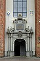 Entrance to the Oliwa Cathedral in Oliwa.