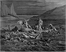 Gustave Doré: Plavba přes řeku Styx
