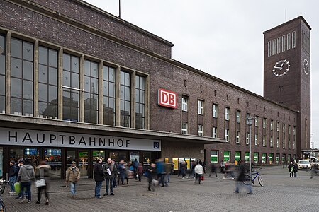 Duesseldorf main station Konrad Adenauer Platz Stadtmitte Duesseldorf Germany