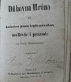 József Borovnyák: Dühovna hrána (Nutriment) in 1870