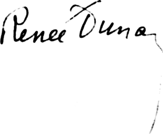 signature de Renée Dunan