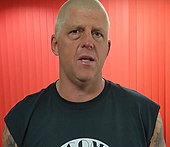 Dustin Runnels is a three-time winner of the category under three different gimmicks (Goldust, The Artist Formerly Known As Goldust and Black Reign). Dustin Rhodes Mar 2019.jpg