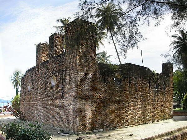 The 1670 Dutch Fort on Pangkor Island, built as a tin ore warehouse by the Dutch East India Company