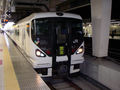 JR東日本E257系電車、新宿駅にて
