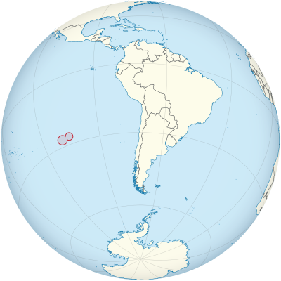 Easter Islands on the globe (Chile centered).svg