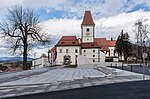 Eberndorf Kirchplatz 1 Augustinian canons monastery S-view 28022017 6377.jpg