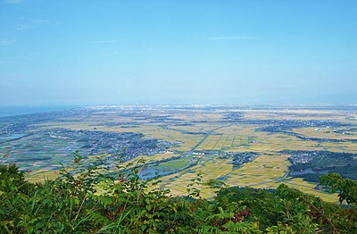 View of Echigo Plain from Mount Kakuda [ja]