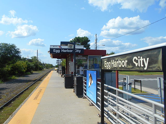 Egg Harbor City station, which is served by NJ Transit's Atlantic City Line