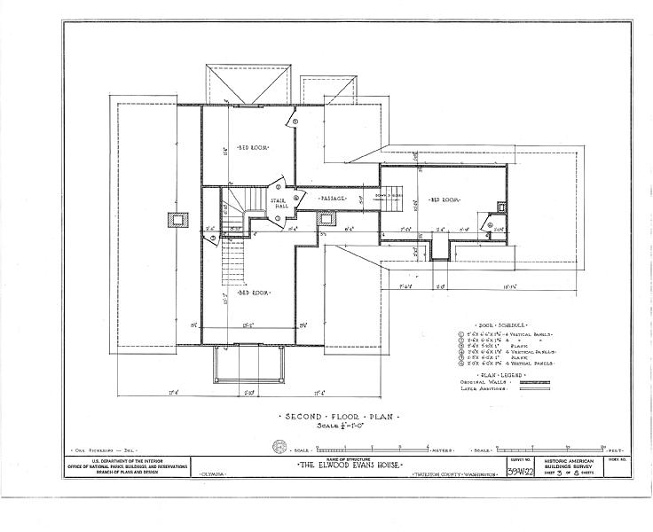 File:Elwood Evans House, Douglas Street, Olympia, Thurston County, WA HABS WASH,34-OLYM,1- (sheet 3 of 8).tif