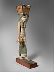Statuetta di portatrice di offerte dalla tomba TT280 (Metropolitan Museum, scavi del 1920, cat. MET DP249003)