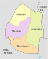 Mapa nan roinnean Eswatini