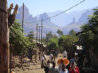 Le village d'Adi Arkay dans le Massif du Simien