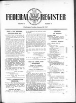 Thumbnail for File:Federal Register 1947-01-28- Vol 12 Iss 19 (IA sim federal-register-find 1947-01-28 12 19).pdf