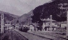 Ferrovia della val di Fiemme. Stazione di Predazzo