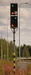 Typical combined main and distant signals in Finland