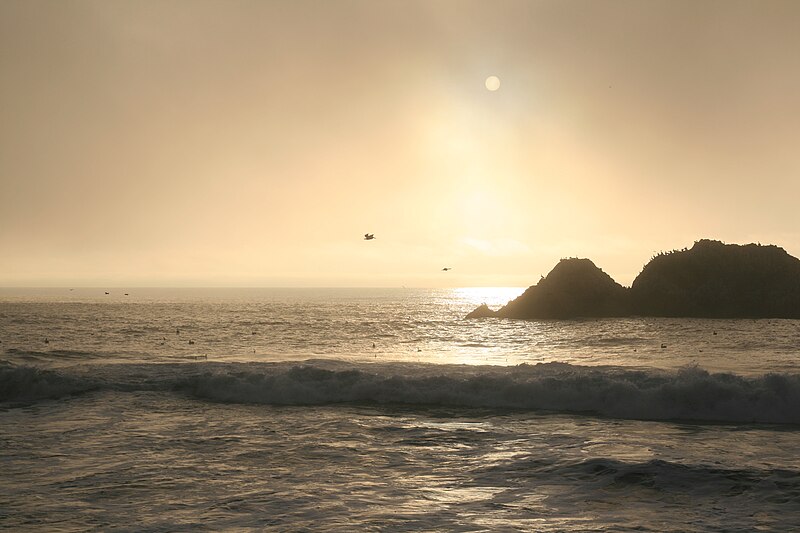 File:Foggy sunset at Land's End.jpg