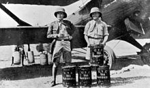 Gallarza and Loriga (on the right) during a layover in Yangon.