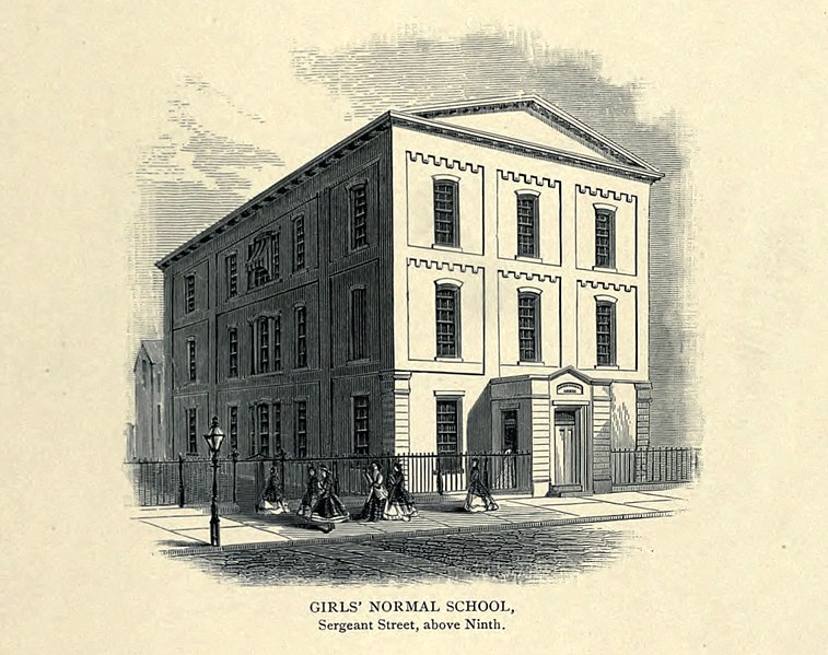 File:Girls Normal School Sergeant Street above Ninth Philadelphia PA (1853).jpg