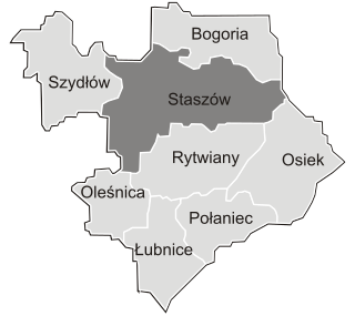 <span class="mw-page-title-main">Gmina Staszów</span> Gmina in Świętokrzyskie Voivodeship, Poland