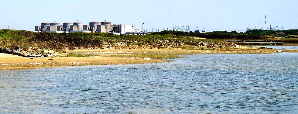 Gravelines Nuclear Power Station seen from Oye-Plage. Hauts-de-France