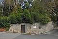 Rock cellar with door frames