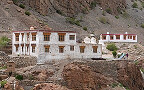 Guest house, view from across the Tsarap