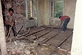 Der Rückbau bringt die verschiedenen Sanierungsmaßnahmen der 328 Jahre Baugeschichte zu Tage(1992)