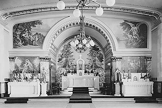 Original chapel and altar. Holy Family Orphanage Chapel.jpg