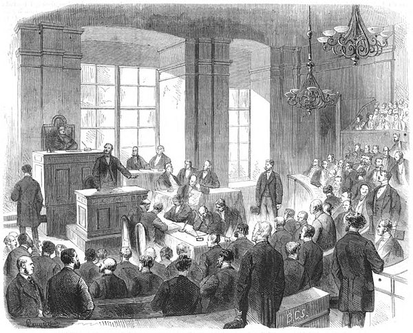 House of Lords session at the Palais Niederösterreich, 1868