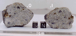 HED meteorite group of achondrites