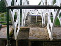 Hydrodemolition damage to the central pier.