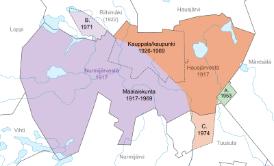 Hyvinkää: Maantiede, Rakennettu ympäristö, Historia