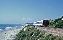 IC3 Amtrak San Diegan in Del Mar, July 19, 1996 IC3 running as an Amtrak San Diegan in Del Mar, July 19, 1996.jpg