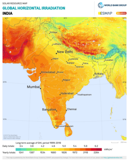 Solar power in India Article about solar power implementation and usage in India