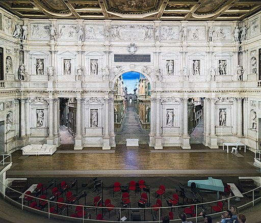 Interior of Teatro Olimpico (Vicenza) scena 