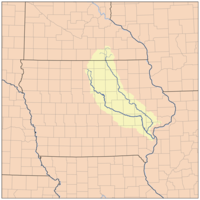 Cedar River Iowa Map Cedar River (Iowa River tributary)   Wikipedia