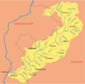 Карта на водосборния басейн на река Ипут