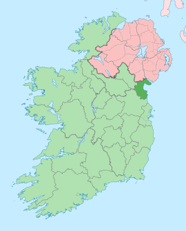 Poloha grófstva v Írsku