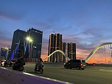 A bridge connecting the reclaimed island with the mainland Jembatan PIK.jpg