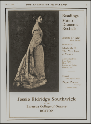 <span class="mw-page-title-main">Jessie Eldridge Southwick</span> American poet