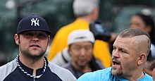 With Joba Chamberlain in 2009 Joba Chamberlain and Chuck Liddell.jpg