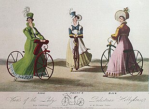 Johnsons gångfordon för damer, försålda i London 1819-1820.