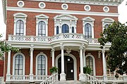 Johnston-Felton-Hay House, Macon, Georgia, US. A National Landmark. This is an image of a place or building that is listed on the National Register of Historic Places in the United States of America. Its reference number is 71000259.