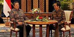 Image 75The batik shirt, as worn by the 7th Indonesian President Joko Widodo and the 6th Indonesian President Susilo Bambang Yudhoyono (from Culture of Indonesia)